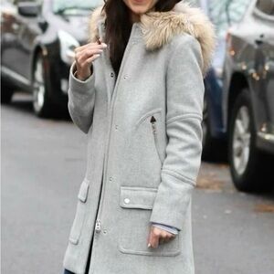 JCrew Chateau Parka in Italian Stadium Cloth Grey